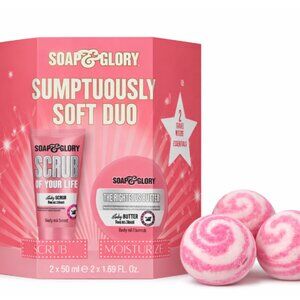 Soap and Glory Sumptuously Soft Duo & Rose Gold Bath Bomb Trio